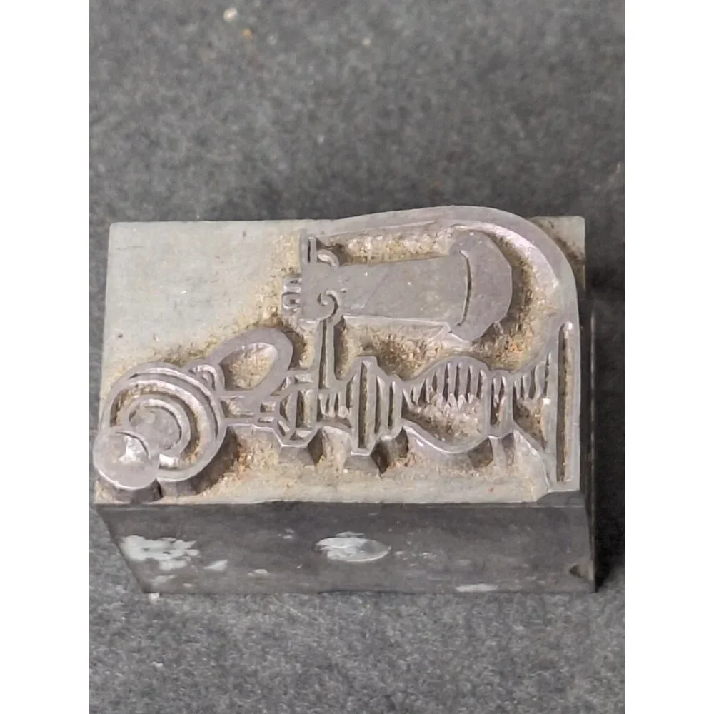 Vintage Letterpress Printing Block Old school Phone - Picture 2 of 6